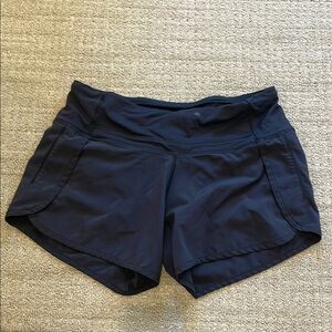 Women's Black Lululemon Athletic Shorts